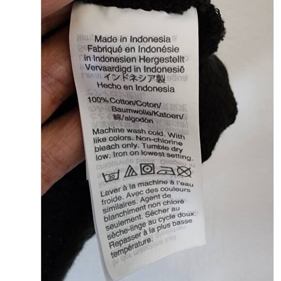 Madewell Texture & Thread Tiered Sleeve Top Black XS - Picture 6 of 11